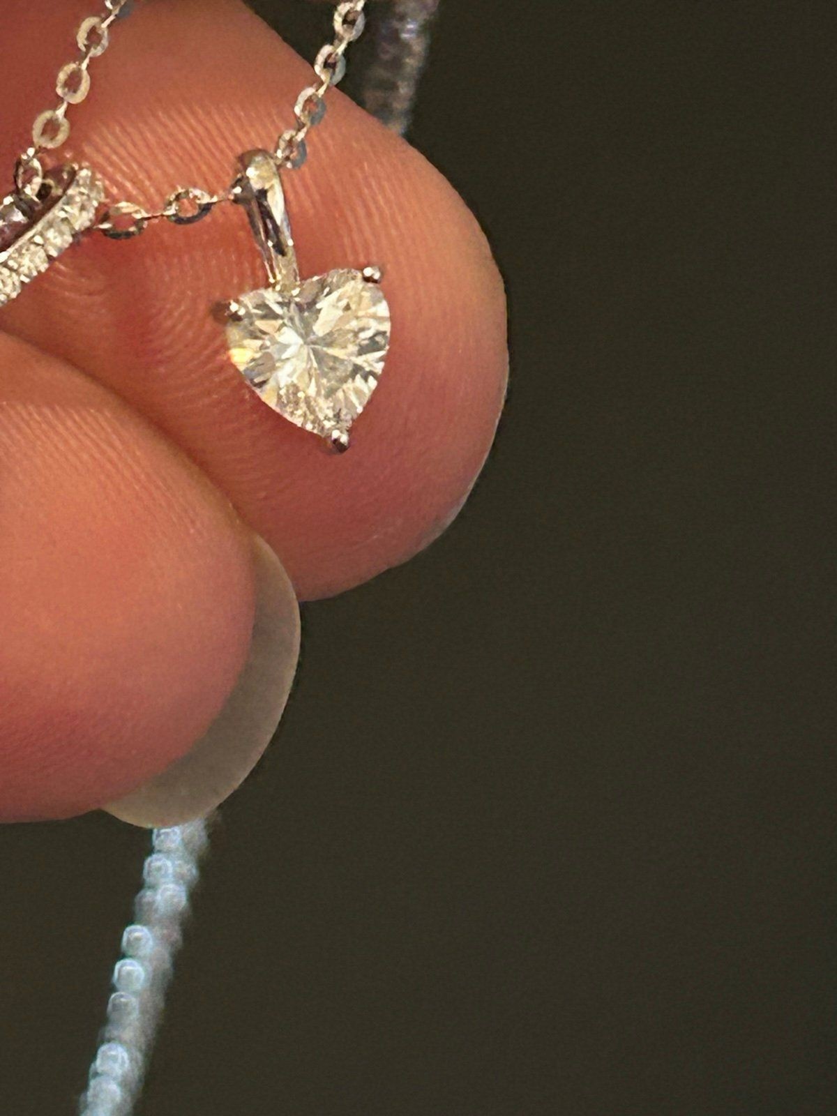 925 Sterling Silver Necklace with 2 Heart Pendants
