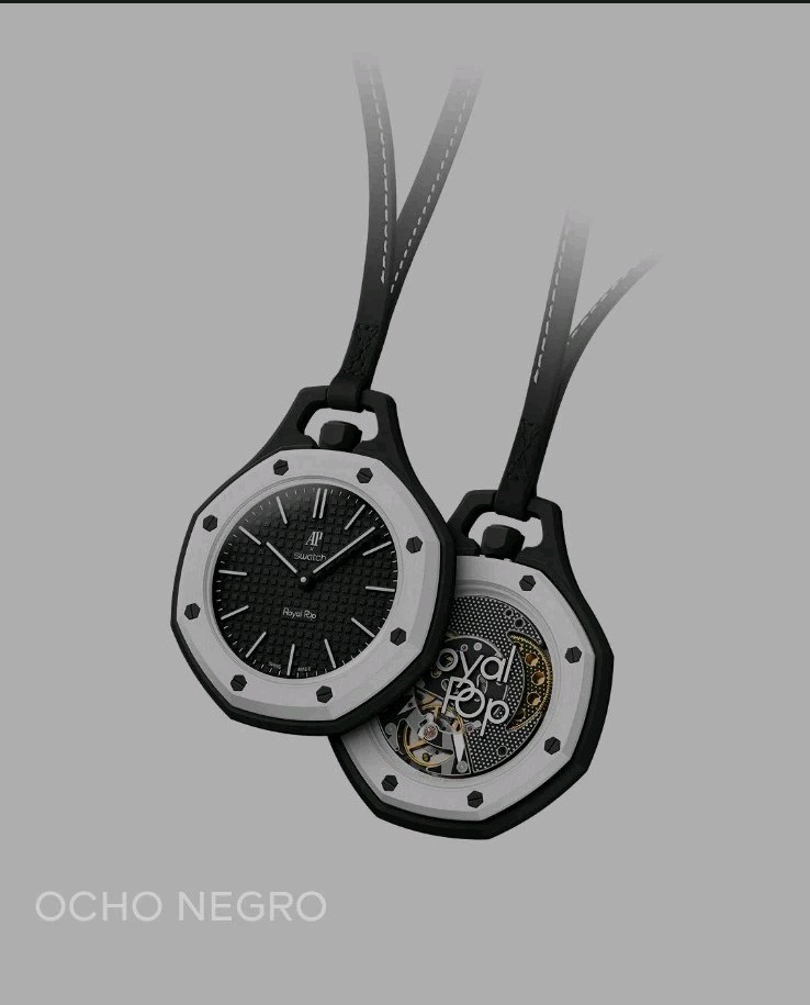 AP AUDEMARS PIGUET X SWATCH ROYAL POP | OCHO NEGRO| BRAND NEW BOX AND PAPERS