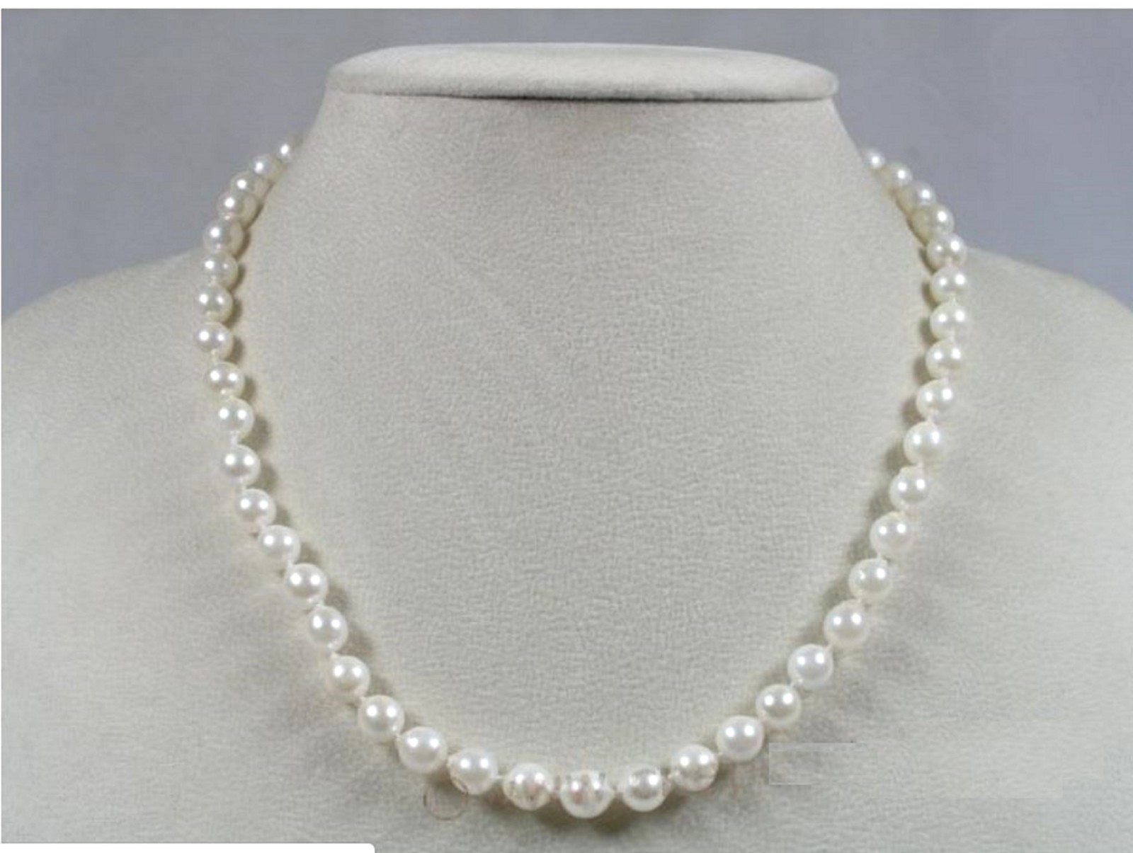Baroque Akoya Saltwater Cultured Pearl Necklace 20″ with Sterling Silver Clasp
