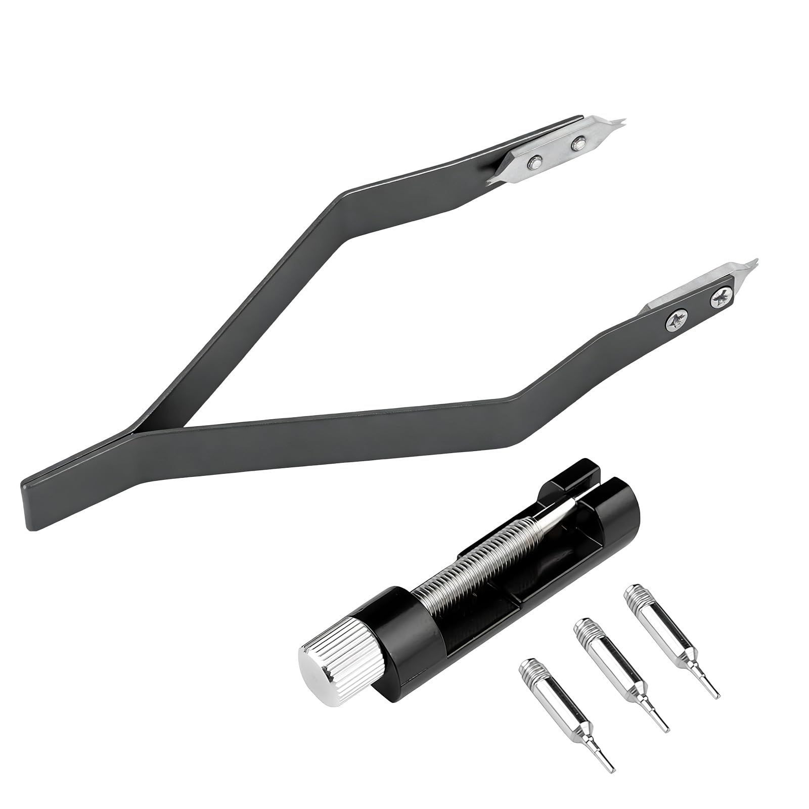 Geyynow 7825 Watch Spring Bar Tweezer & Link Removal Kit, Tools Black