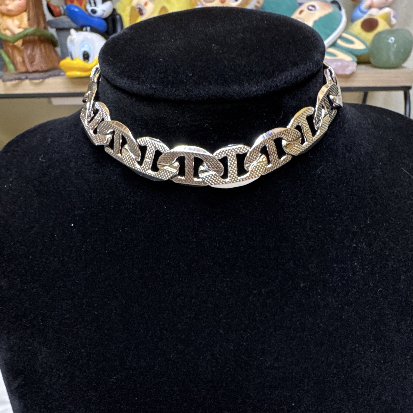 Mariner Link Bracelet 14K White Gold Filled, 8.5inch, 9.2mm, 14k Stamped