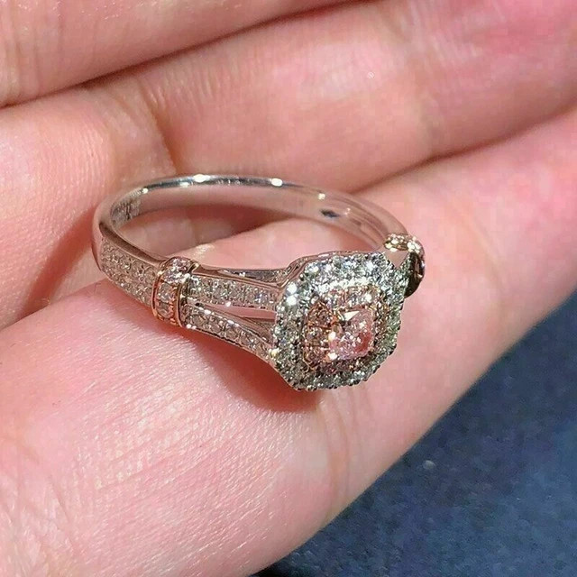 2Ct Round Cut Lab-Created Sapphire Halo Engagement Ring 14K White Gold Plated