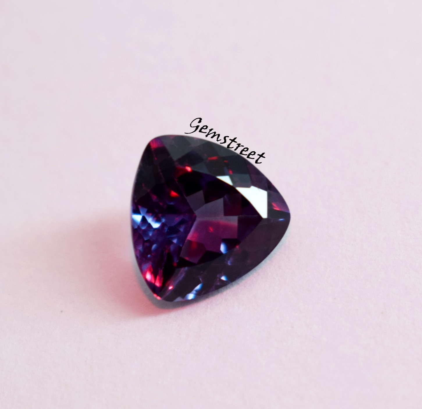 Rare 4 Ct Natural Alexandrite Trillion Cut Amazing Color Change Certified Loose