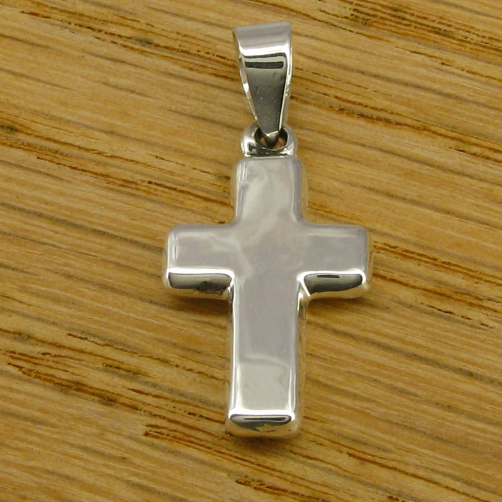 Small THICK CROSS PENDANT – 925 Sterling Silver – NEW!