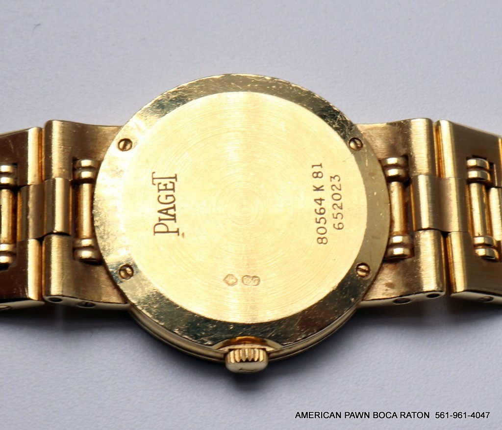Piaget Dancer 18k Yellow Gold Diamond Champagne 23mm Watch 80564 K 81 works