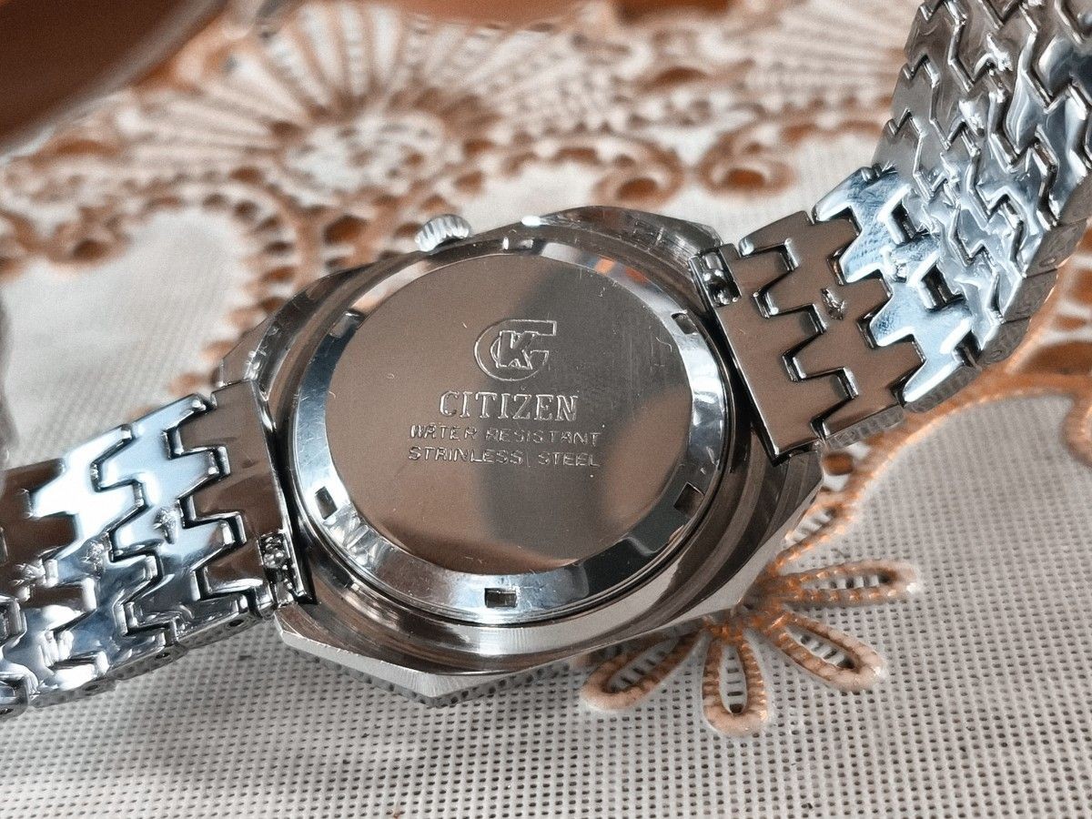 [B1P] Citizen Three Star Black Dial Octagon Vintage Automatic [g3v]