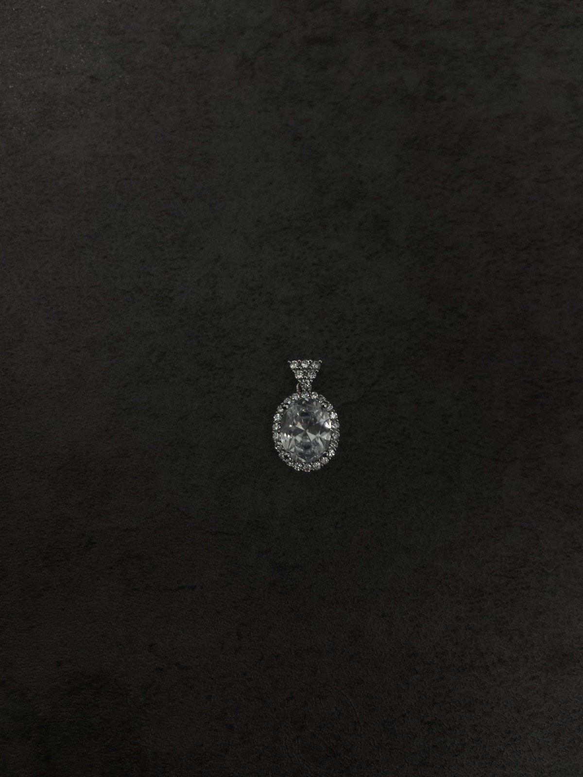 925 Silver Oval Pendant New Without Packaging