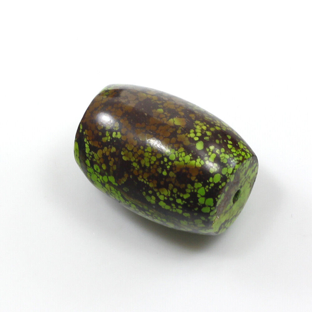 Green Turquoise Barrel Pendant Bead Healing Gemstone Elisa FREE SHIPPING