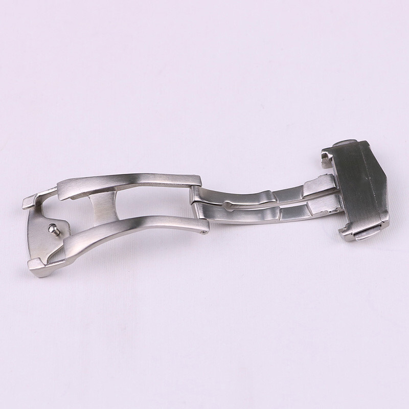 Brushed Stainless Steel Watch Buckle Folding Clasp 18 20mm for Omega Seamaster