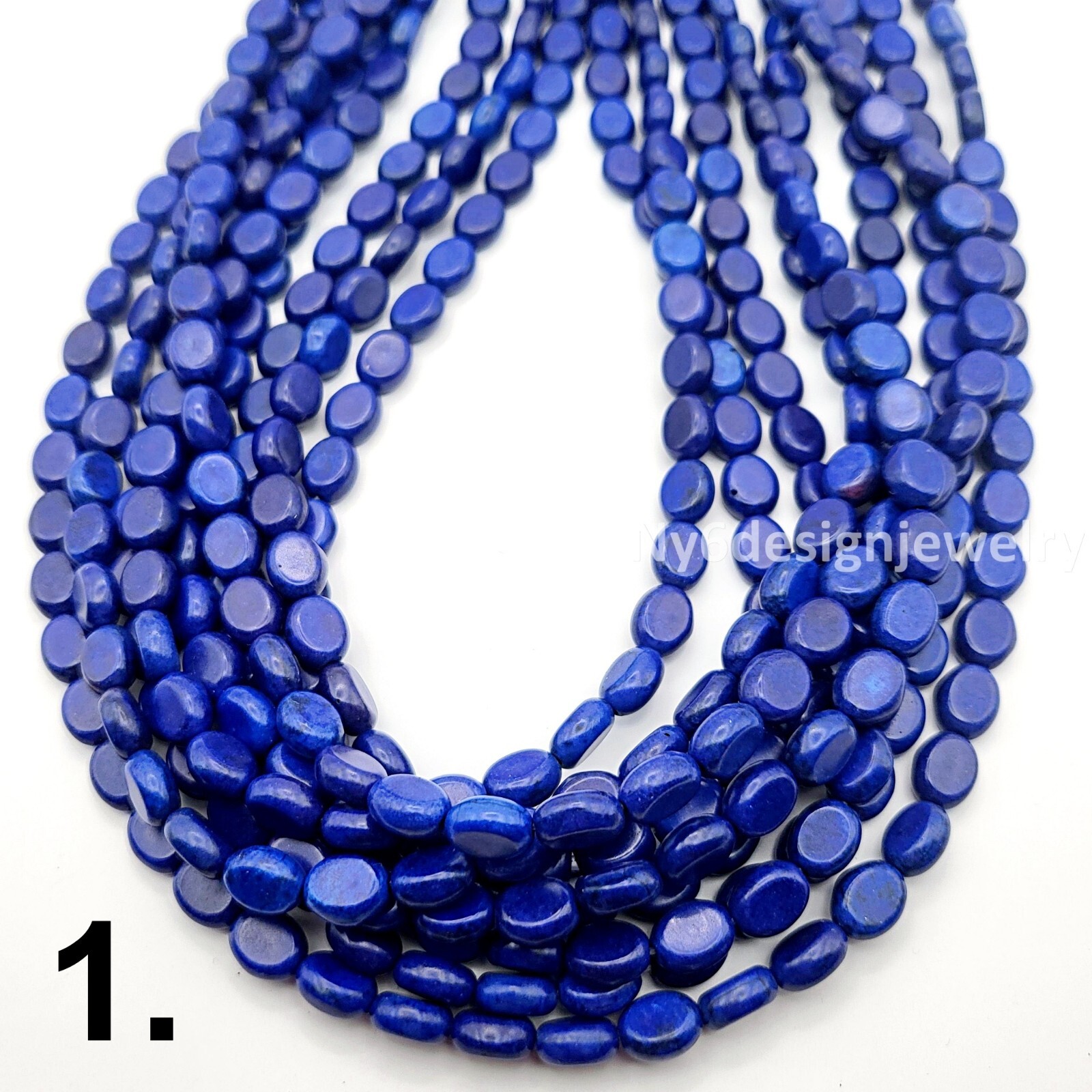 Multi Color Oval Bead AA Natural Gemstone Howlite Magnesite Turquoise Spacer 15″