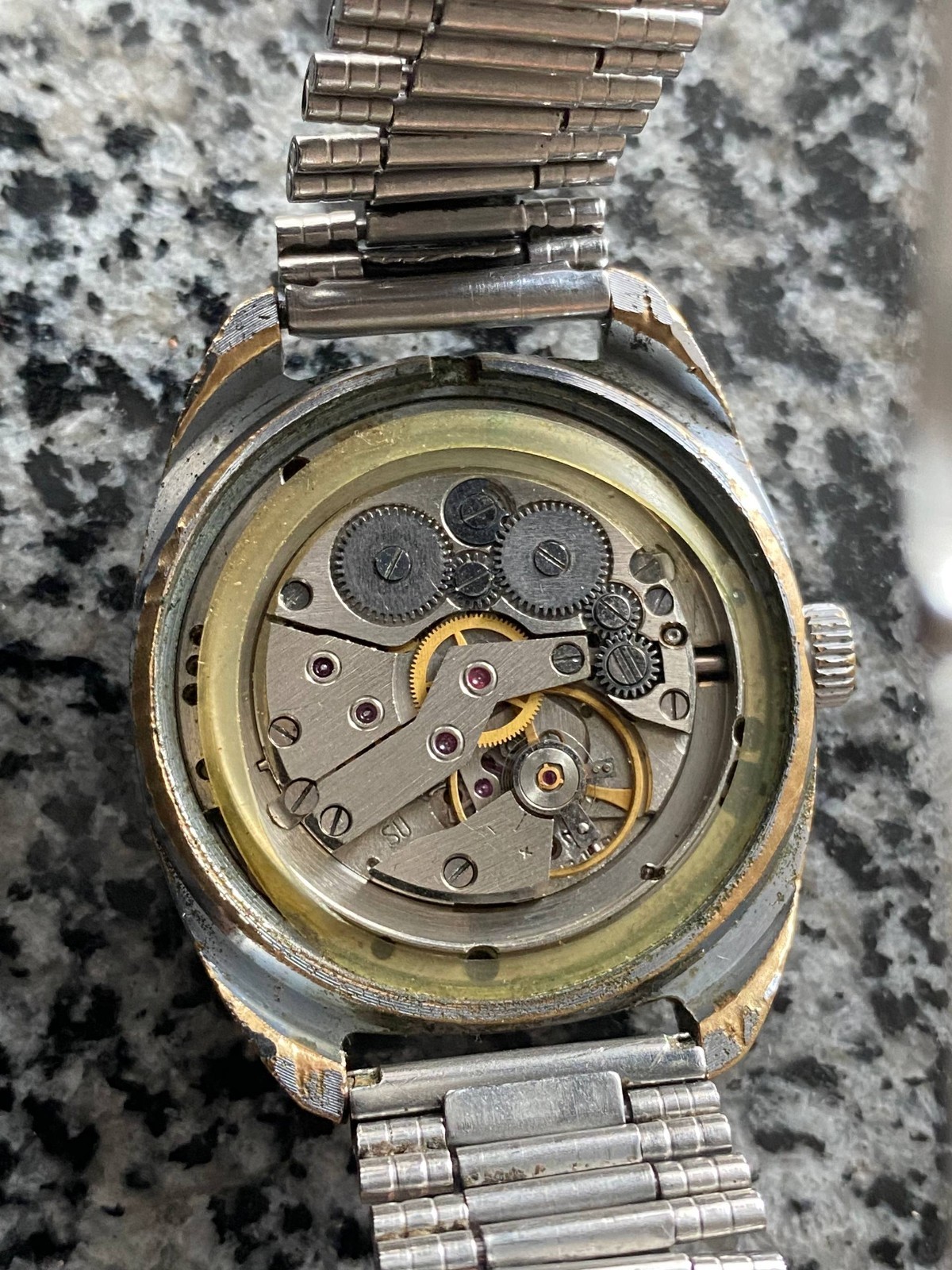 Vintage Slava Watch mechanical Original Mens Soviet Wristwach Rare USSR