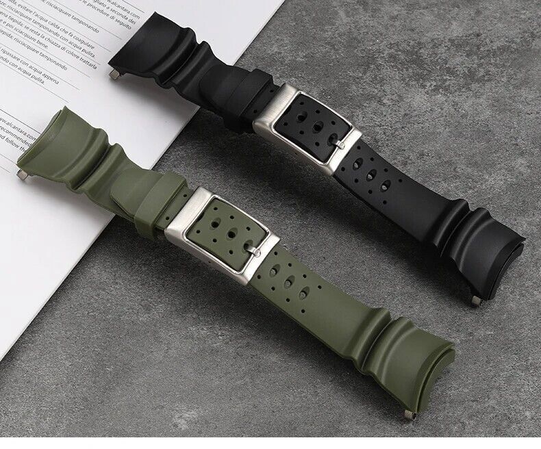Strap/Adapters For Citizen Men’s Diver B873-S057892 Rubber Dive Watch Band