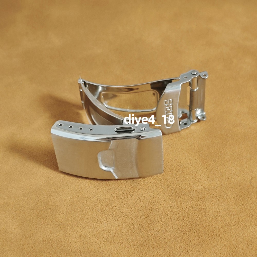 Original 16mm 18mm 20mm Watch Buckle Stainless Steel Watch Band Clasp For Seiko