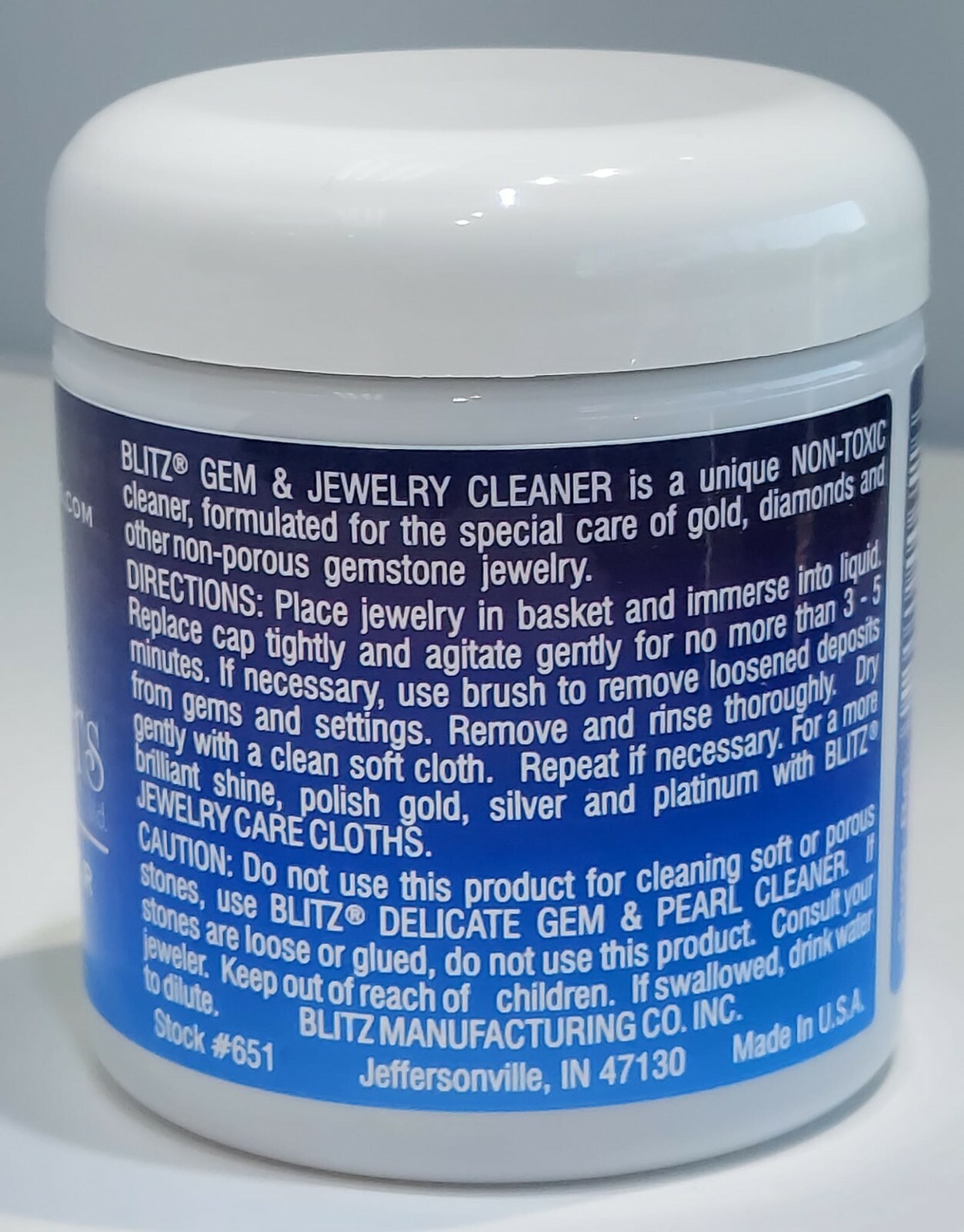 GEM & jEWELRY CLEANER SOLUTION 8fL Oz SPECIAL FOR SILVER GOLD AND DIAMONDS