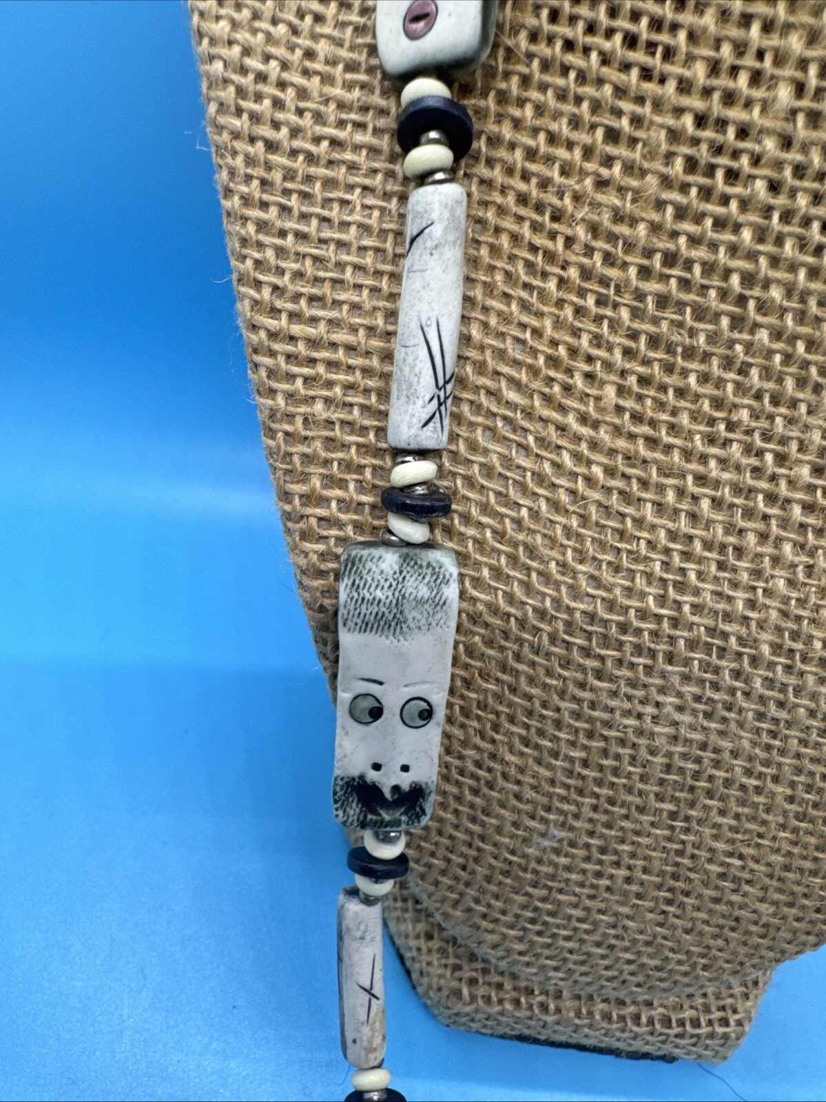 C’est Levy Everyday People Handmade Clay Faces Necklace