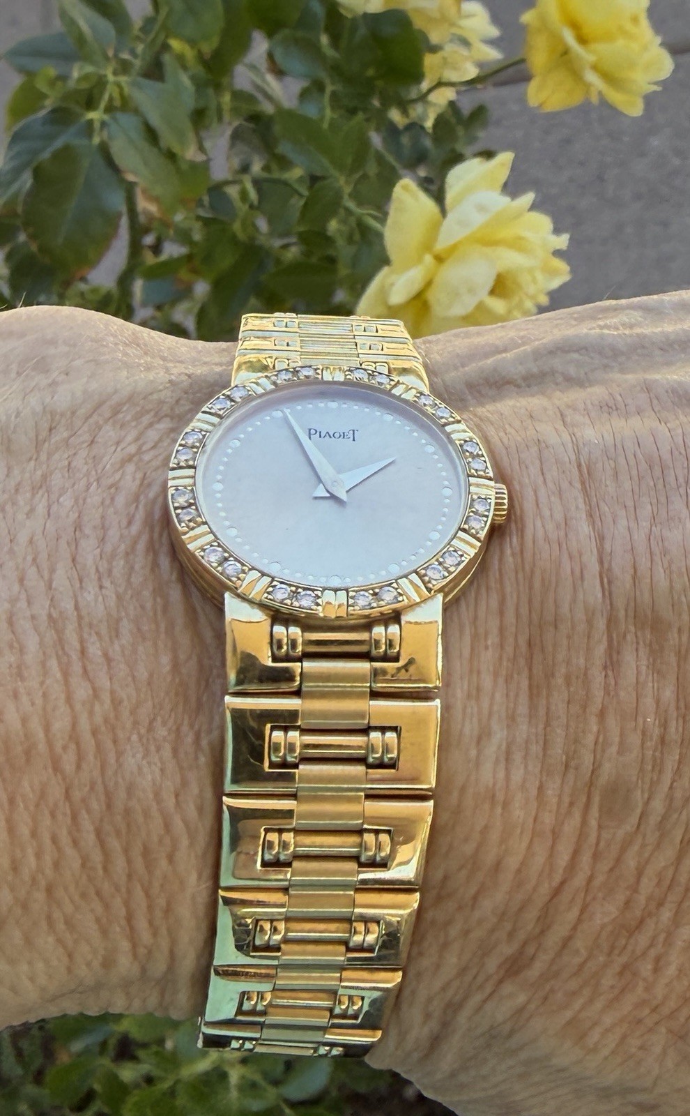 18k Yellow Gold Diamond Piaget Dancer Watch 18k Yellow