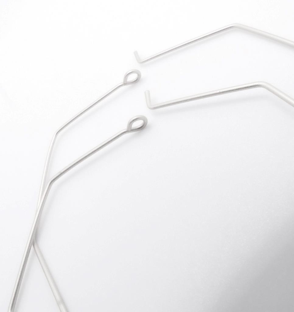GORGEOUS Lightweight Mat Silver Thin Wire Organic Octagon Threader Hoop Earrings