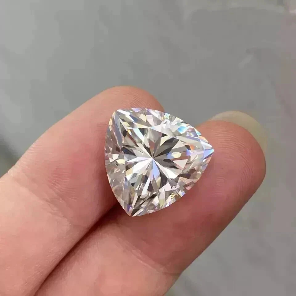 Natural White Diamond 1.10 CT Trillion Cut 7 mm VVS1 D Grade Certified Stone B1