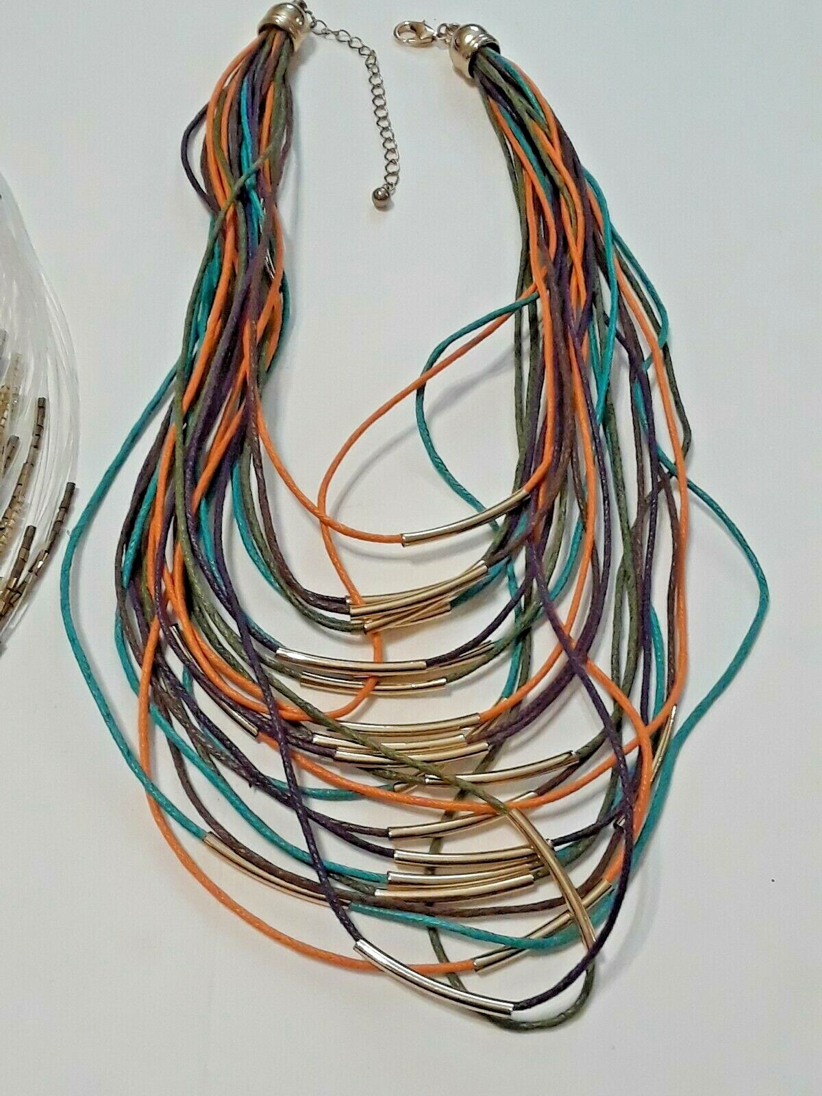 multi strand mini micro beads. beaded necklace and earring sets. Colorful strand