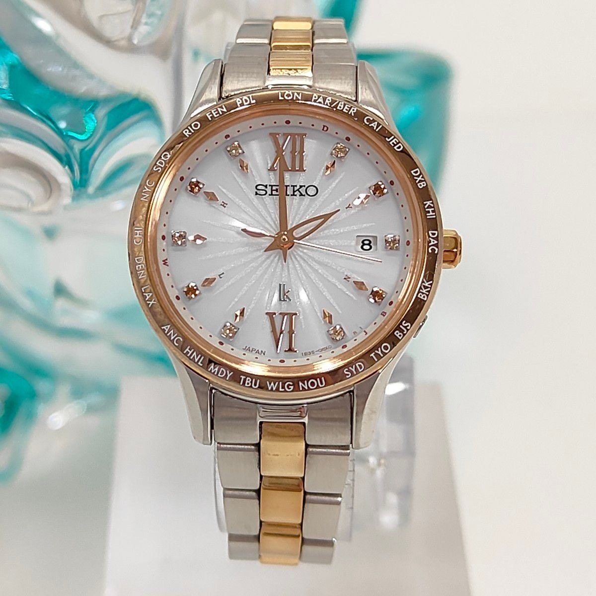 SEIKO LUKIA Limited Model SSVV072 Glitter Radio Solar Watch Seiko Lukia Working
