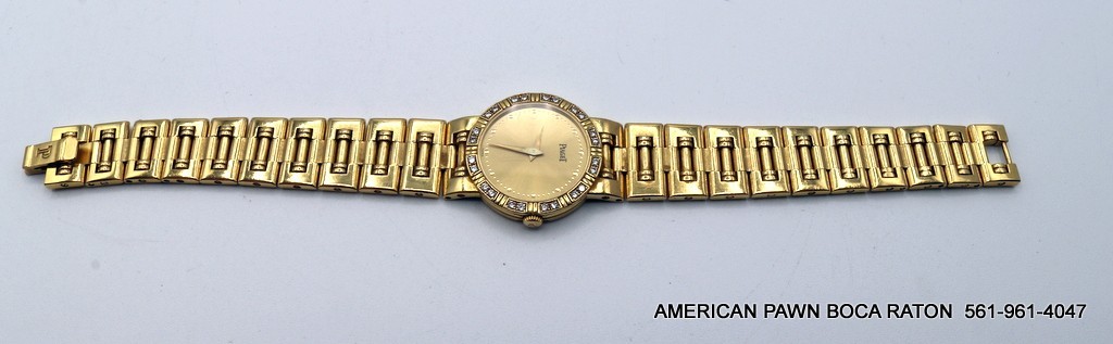 Piaget Dancer 18k Yellow Gold Diamond Champagne 23mm Watch 80564 K 81 works