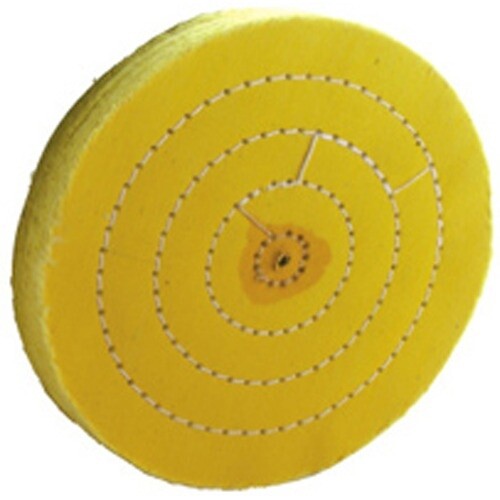 6″ TREATED POLISHING YELLOW BUFF WHEEL FOR JEWELERS BENCH GRINDER LATHE
