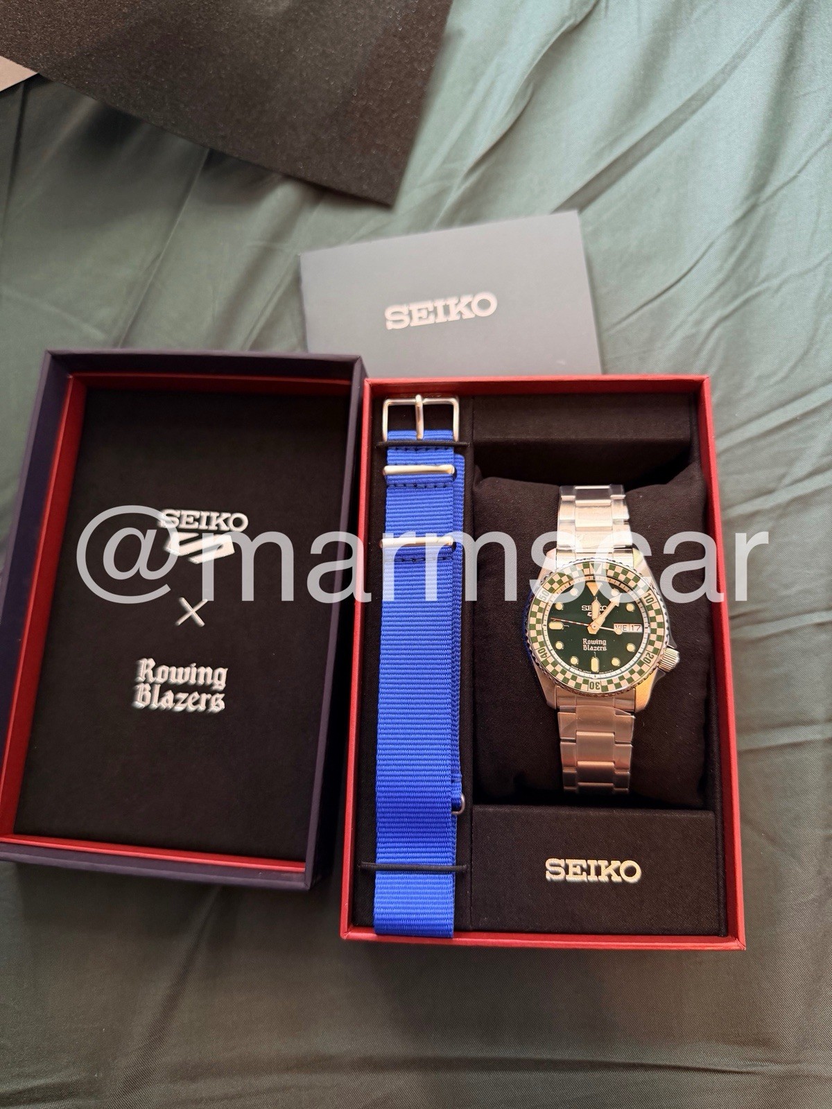 Order Confirmed Seiko 5 Rowing Blazers Wind Vintage Rally – Green 38mm – SRPM21