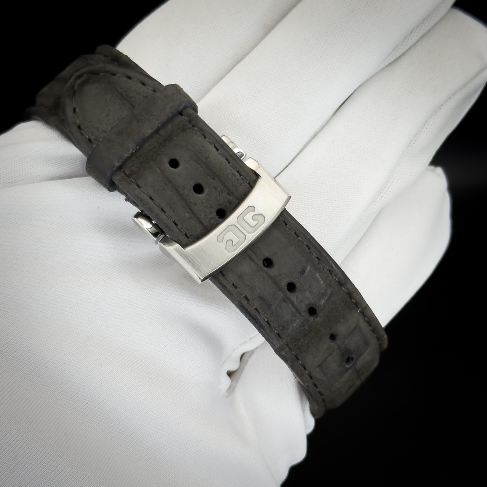 Glashütte Original PanoMaticInverse 1-91-02-02-02-30. 42mm. Steel. Full Set.