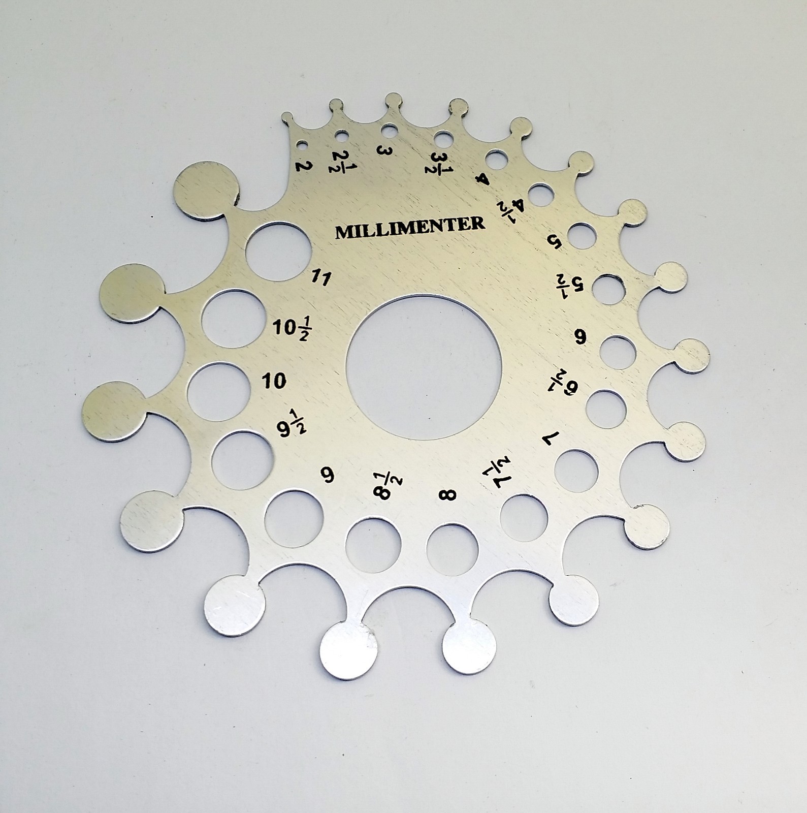 Diamond Gauge Baker Weight Estimator Carat MM Size Aluminum Mounting Gauge