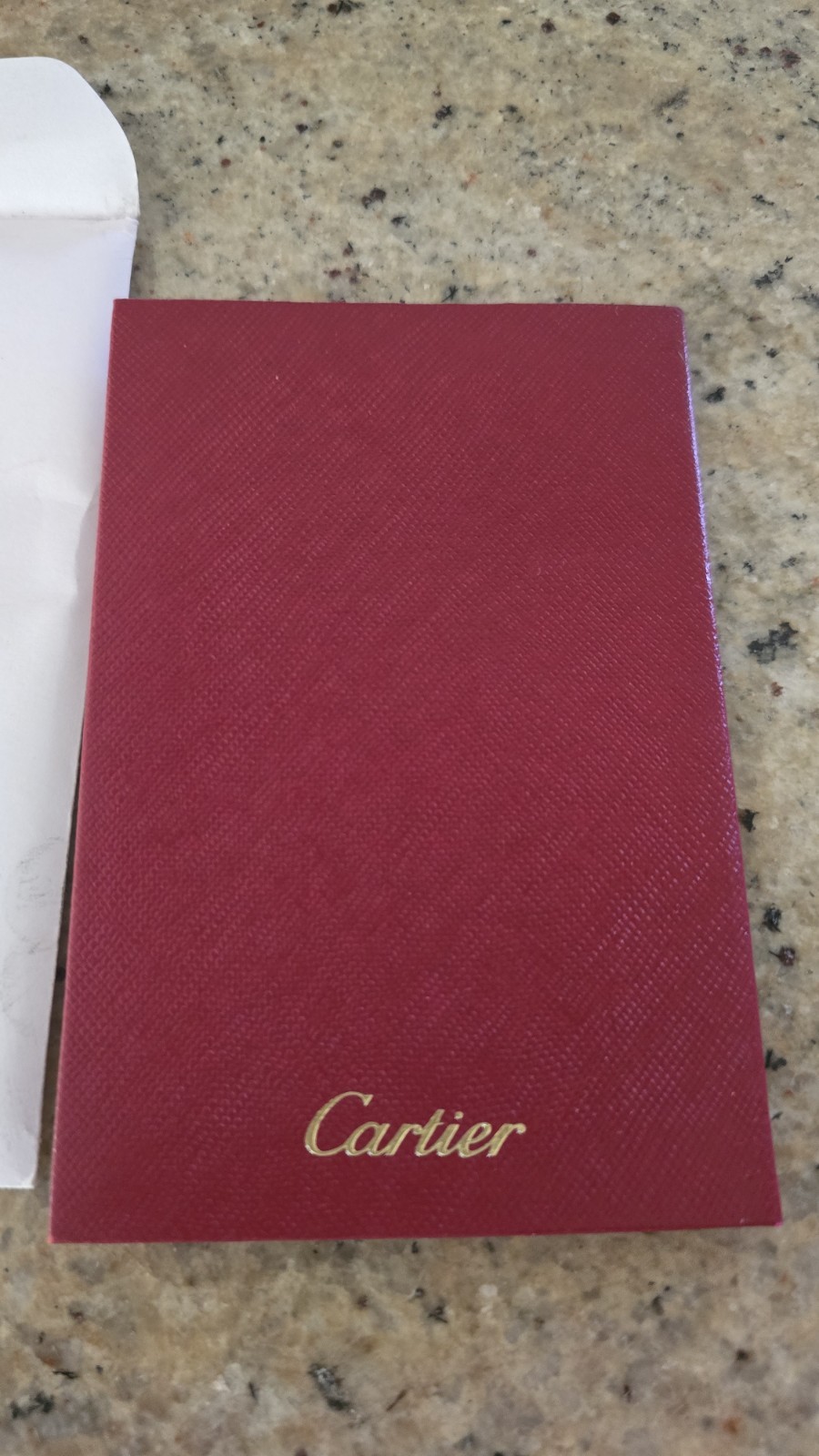 Cartier Guarantee Red Booklet Certificate 18k gold750/1000 platinum
