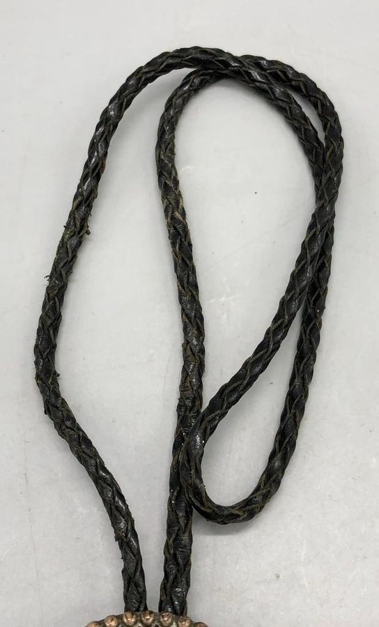 Turquoise Steer Head Bolo Tie Western Silver Leather Cord Statement Piece