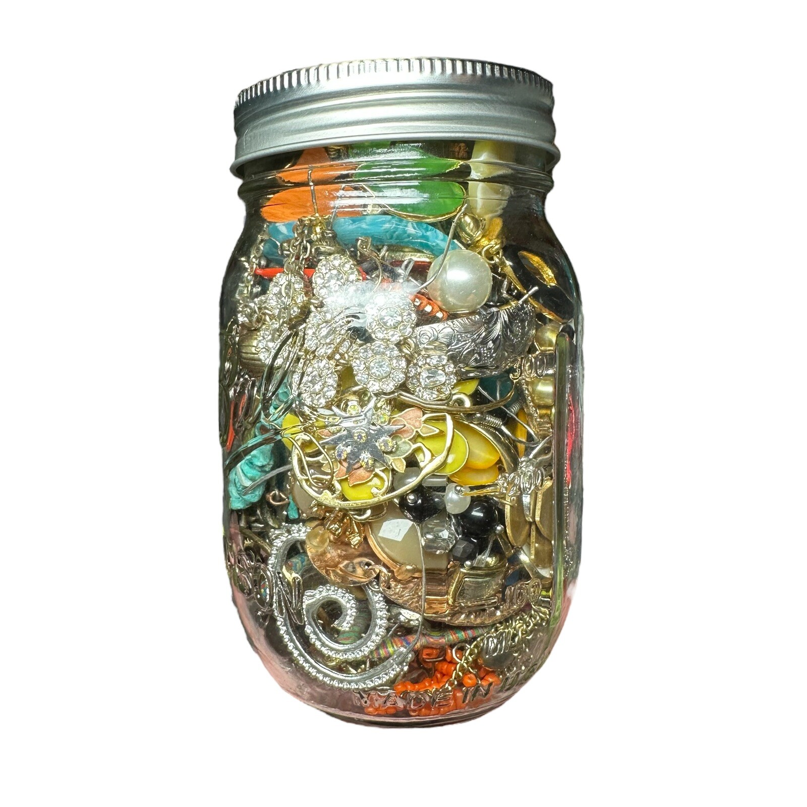 ARTISTS Jewelry UNMATCHED EARRINGS Ball Mason Jar Crafting Repurpose Vintage Mod