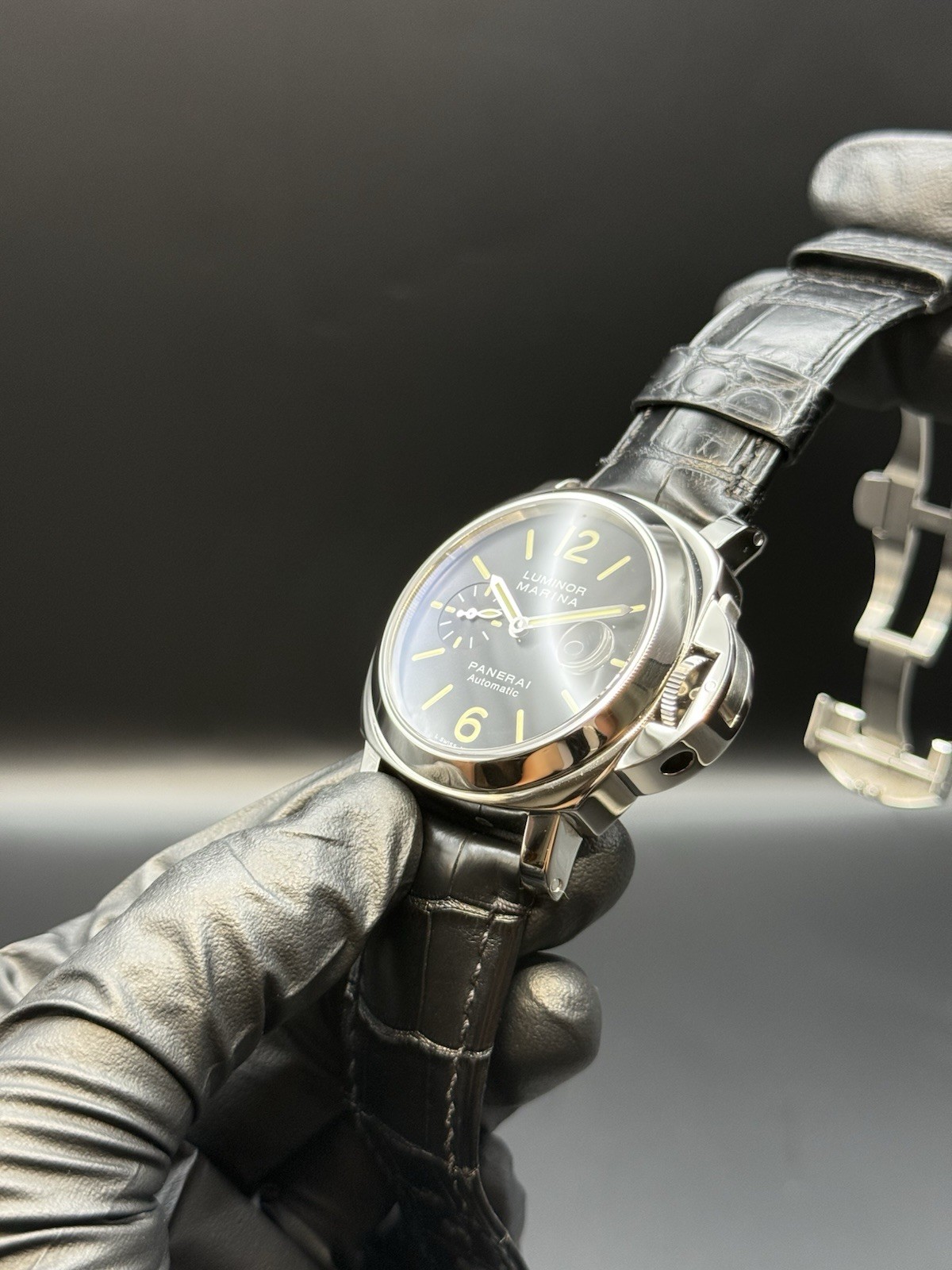 Panerai Luminor Marina Automatic 44mm Steel Mens Watch OP 6693 Naked Watch Only