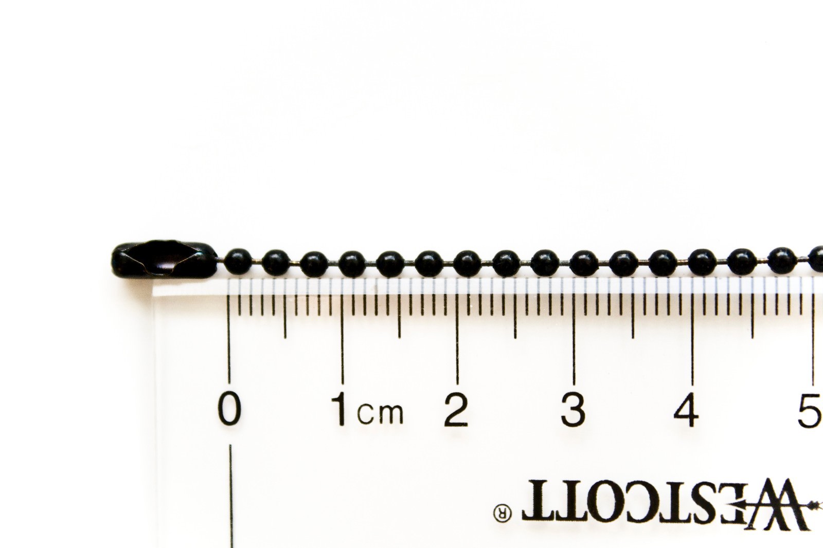 PACK OF 10 BALL CHAIN NECKLACES 24″ LENGTH BLACK EPOXY 2.4MM BEAD – USA SELLER