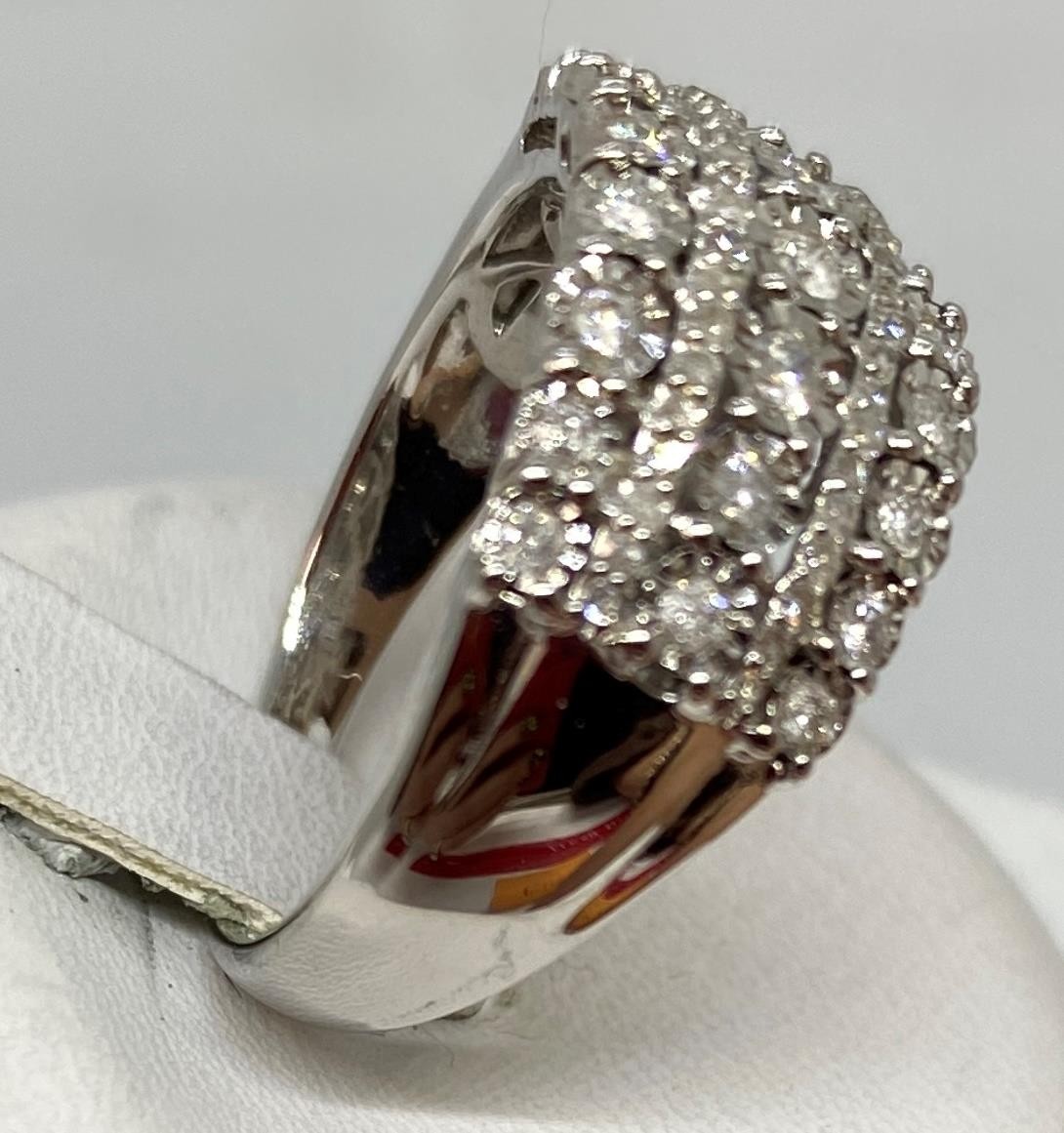 Sterling Silver .50 ctw Diamond Ring Size 7 R118
