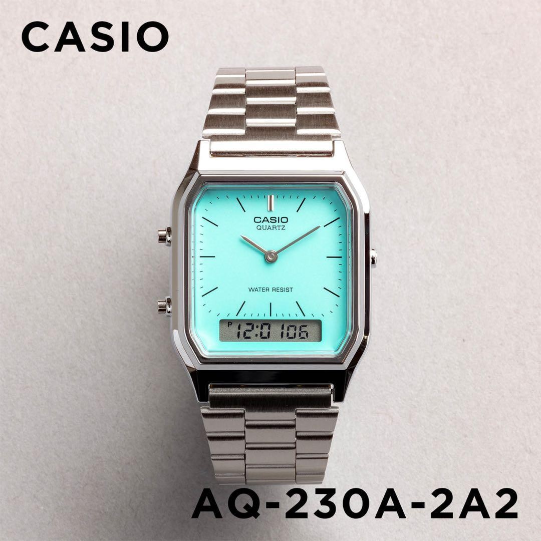 New with Box CASIO AQ 230A 2A2 Tiffany Blue