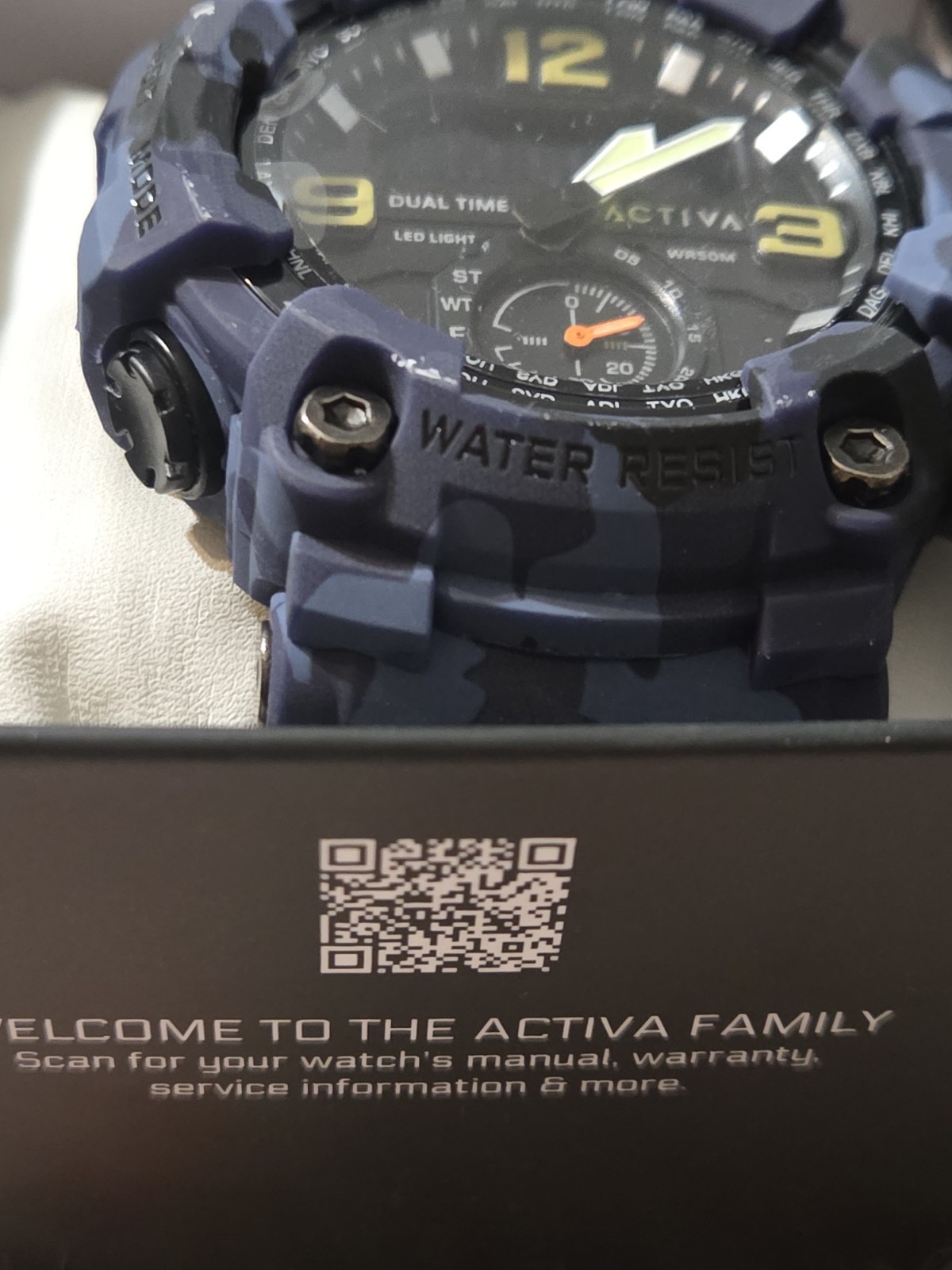Activa X Invicta BlackOps Digital Men’s Watch 56mm,Camouflage,Blue (ACW1637-003)