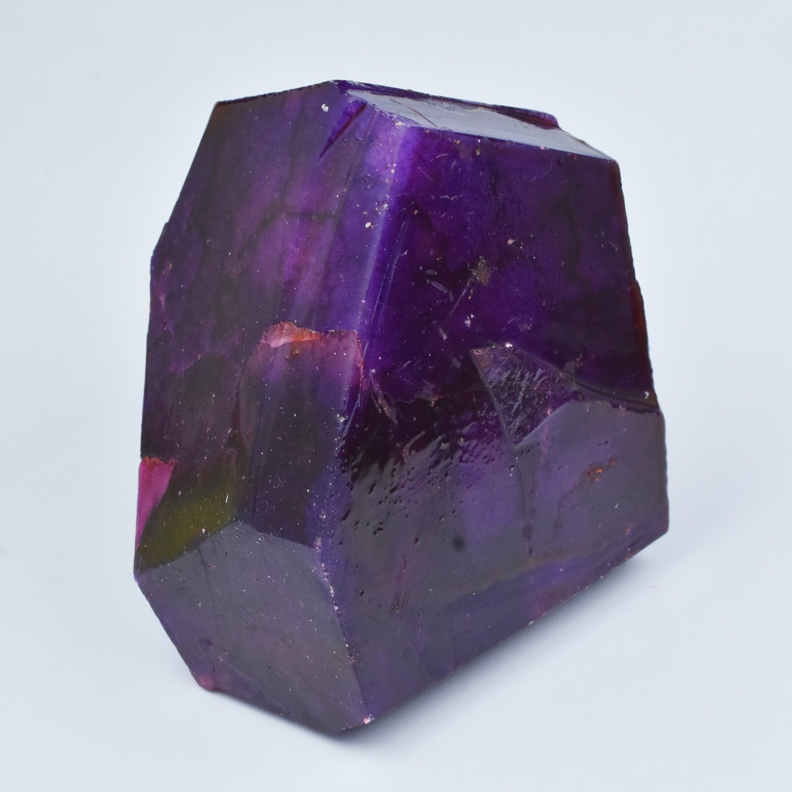 666 Ct Natural Uncut Huge Size Purple Sapphire Rough CERTIFIED Loose Gemstone