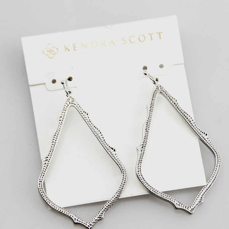 NEW Rhodium Kendra Scott Sophee Drop Earrings Big style