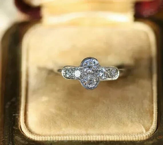 2Ct Round Cut Simulated Diamond Women’s Anniversary Ring 14K White Gold Plated