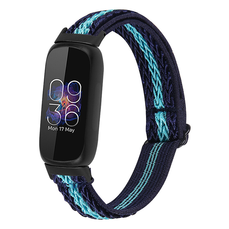 For Fitbit Inspire 3 Replacement Sports Band Woven Nylon Elastic Strap Band