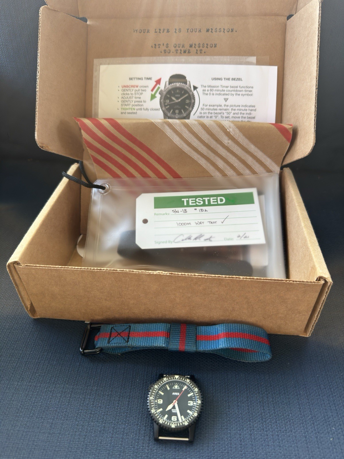 Ares DIVER-1 Mission Timer 1000m Quartz Watch