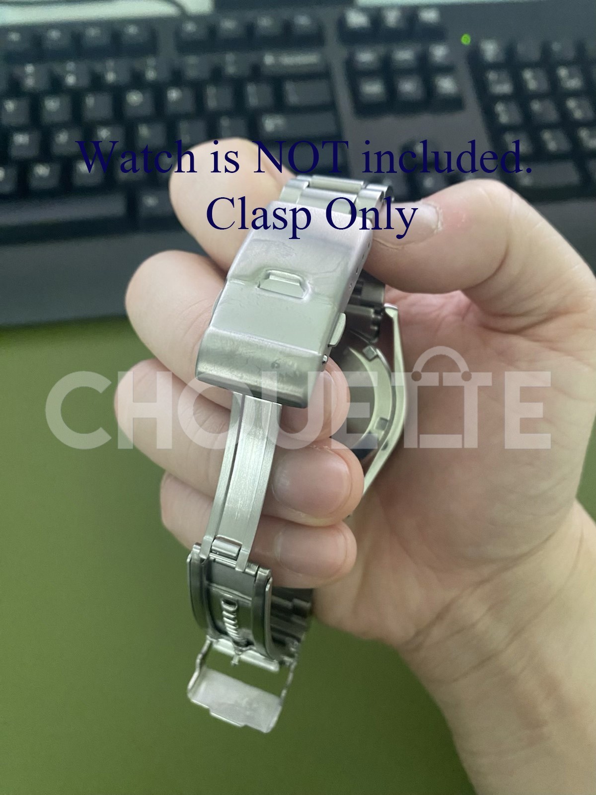 OEM Seiko 18mm MM300 Marine Master STAINLESS STEEL Clasp with DiaShield Coating