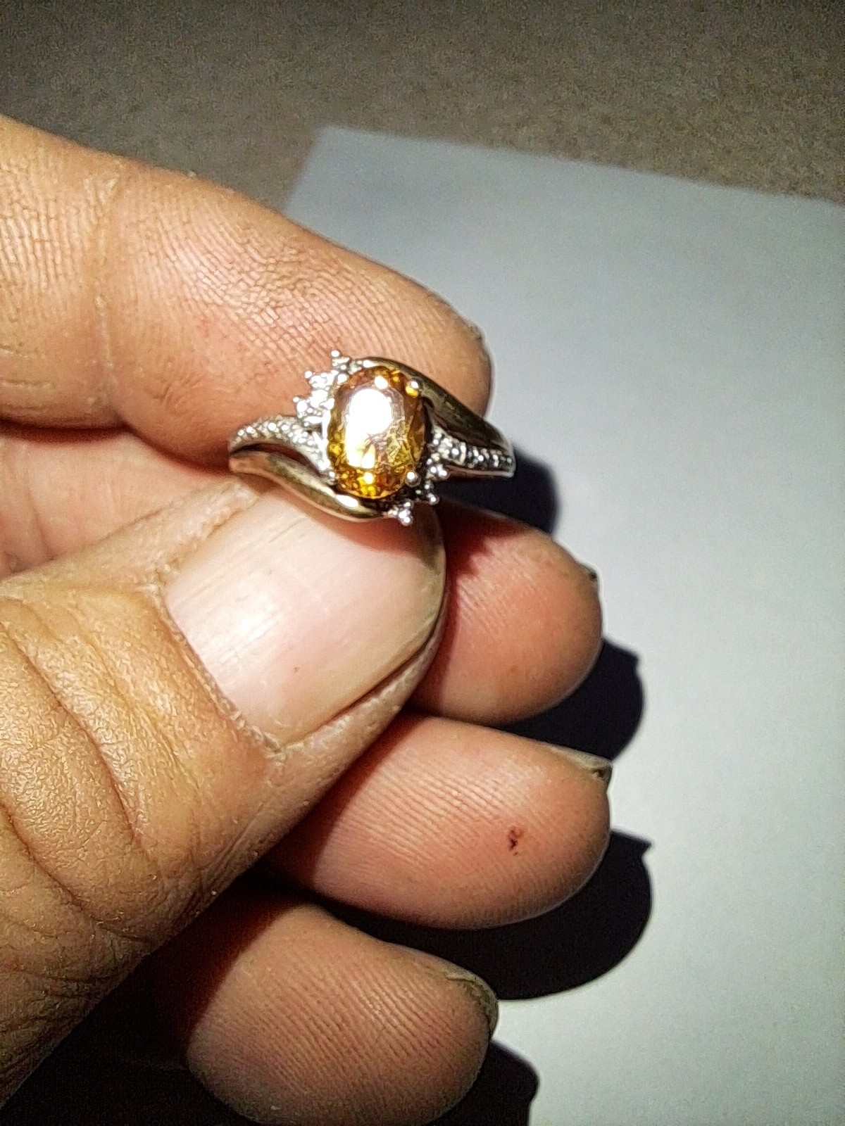 Ralph Lauren silver ring with 10K gold accents- stamped 925 10K RL HK