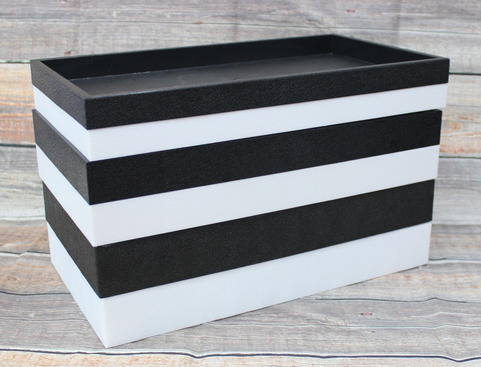 Jewelry Display Tray Assorted Size – Stackable Plastic Jewelry Tray 14 ¾” x 8 ¼
