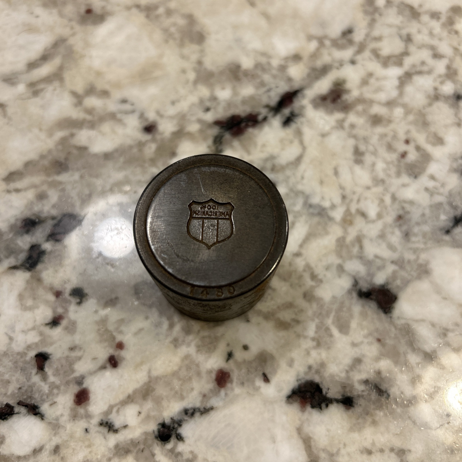 VTG Steel Mold Die Hub Stamp Punch Jewelry Tool Pin 100% Americanism Design