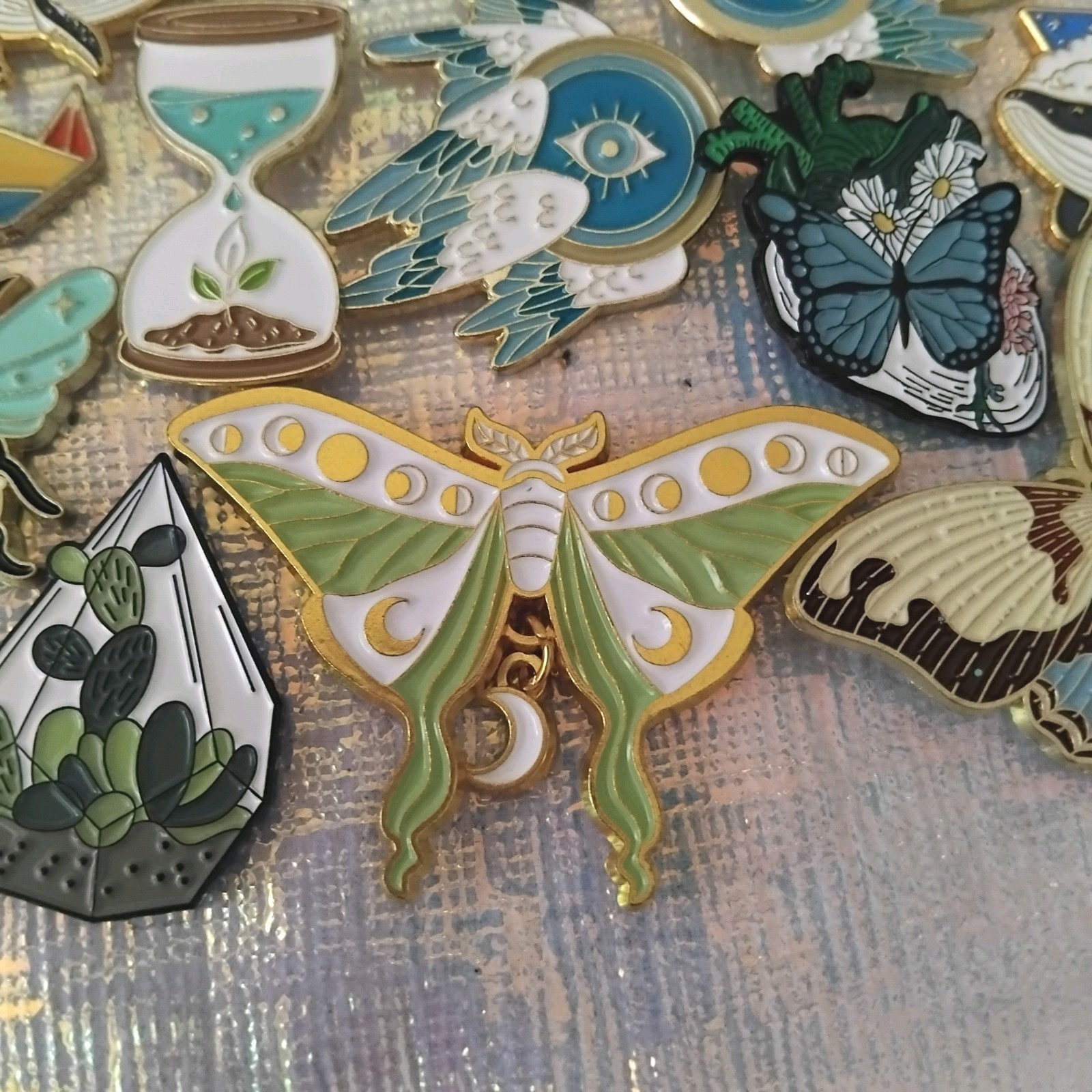 Assorted Enamel Pin Lot 30 pcs random pins collection