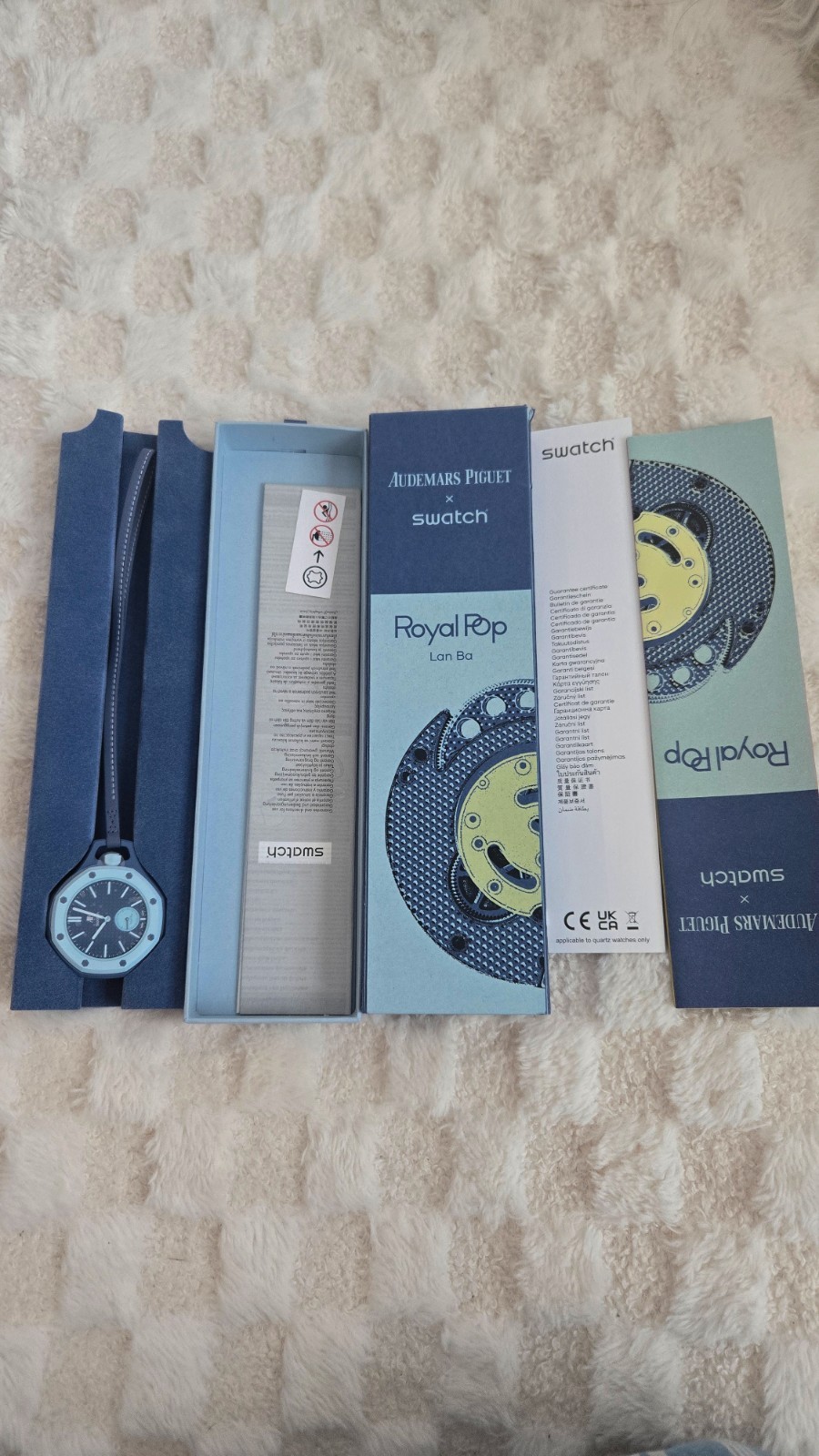 Swatch x Audemars Piguet Royal Pop Lan Ba Quartz 41mm Blue, Box & Papers