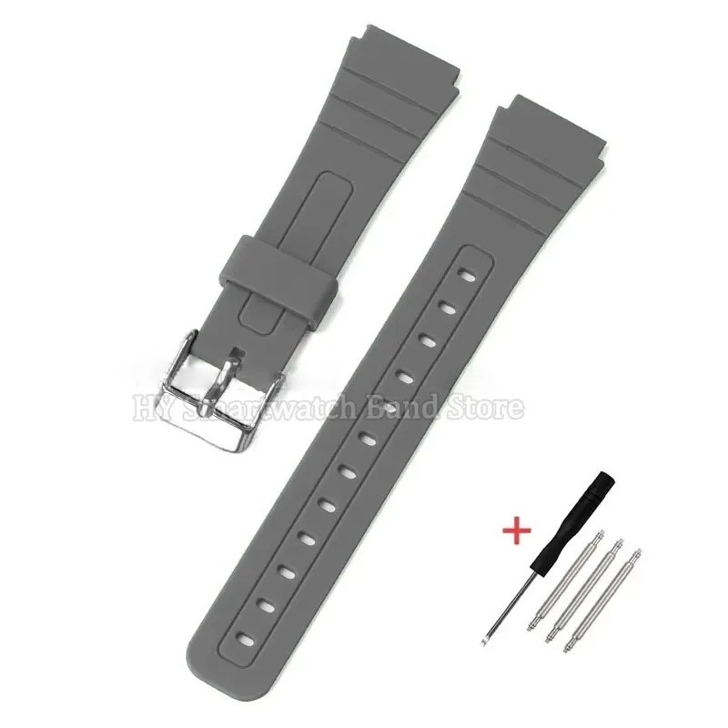 18mm Silicone Soft Watch Strap for Casio F91W F105/108 A158/168 W800H SGW400 AE1