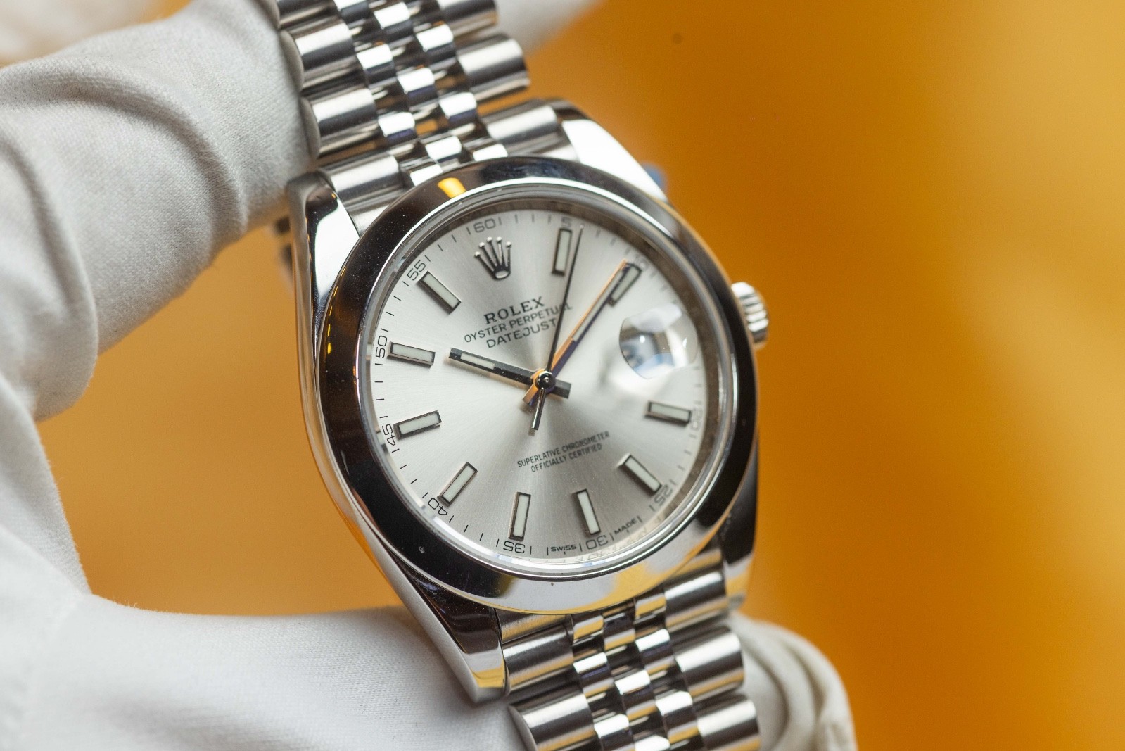 Rolex Datejust 41 Silver Stick Dial, Jubilee Bracelet – 126300